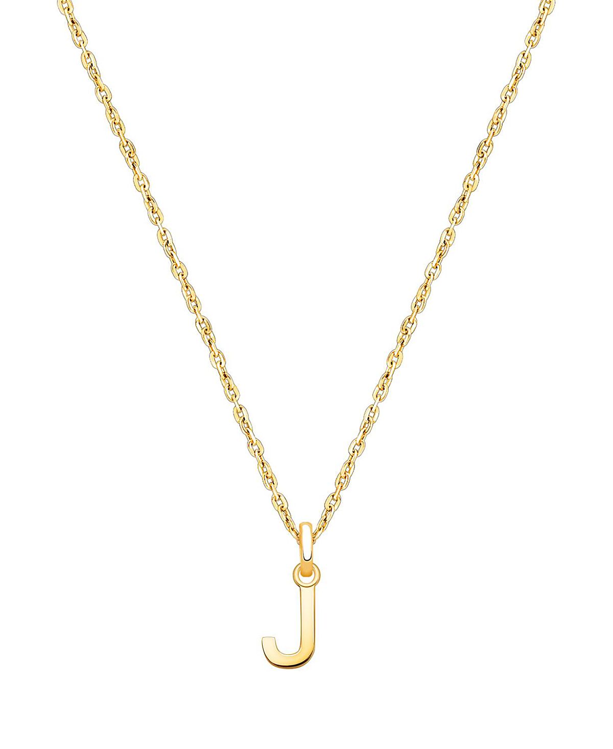 Tiny Blessings Girls' 14K Gold Modern Initial Necklace - Little Kid, Big Kid