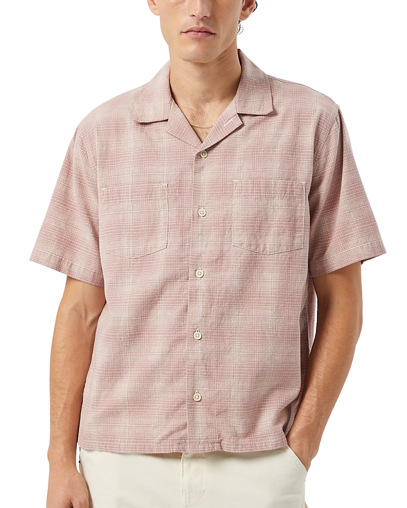 Corridor Relaxed Fit Linen Plaid Short Sleeve Shirt