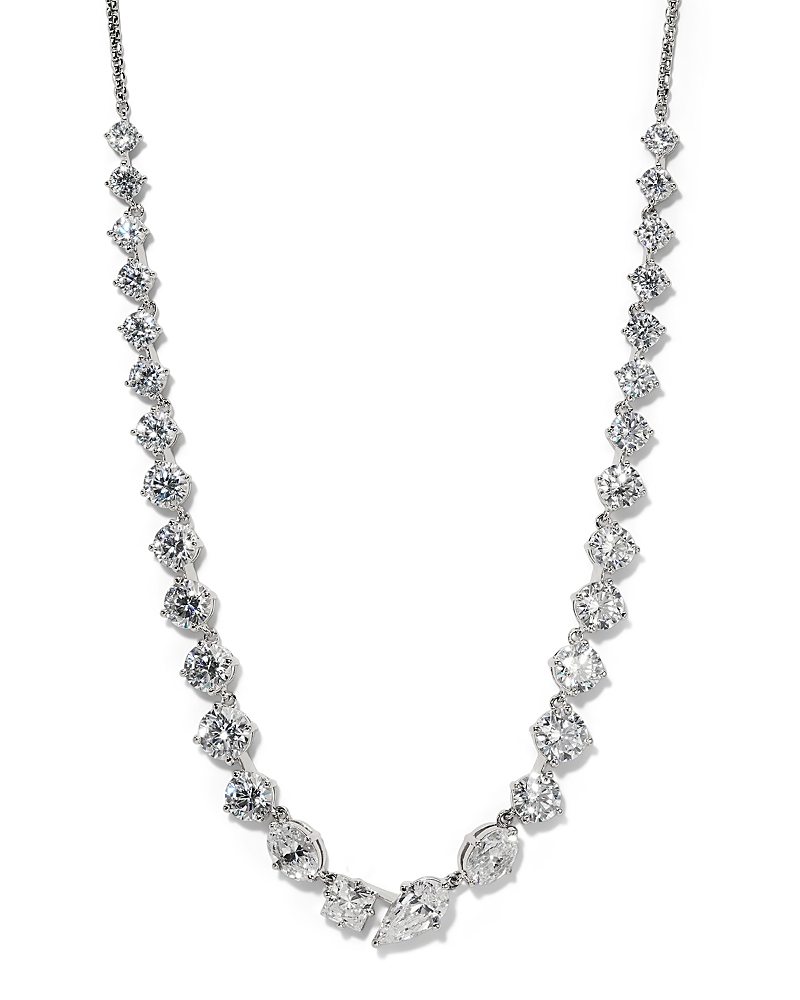 Nadri Lucia Cubic Zirconia Frontal V Necklace, 16