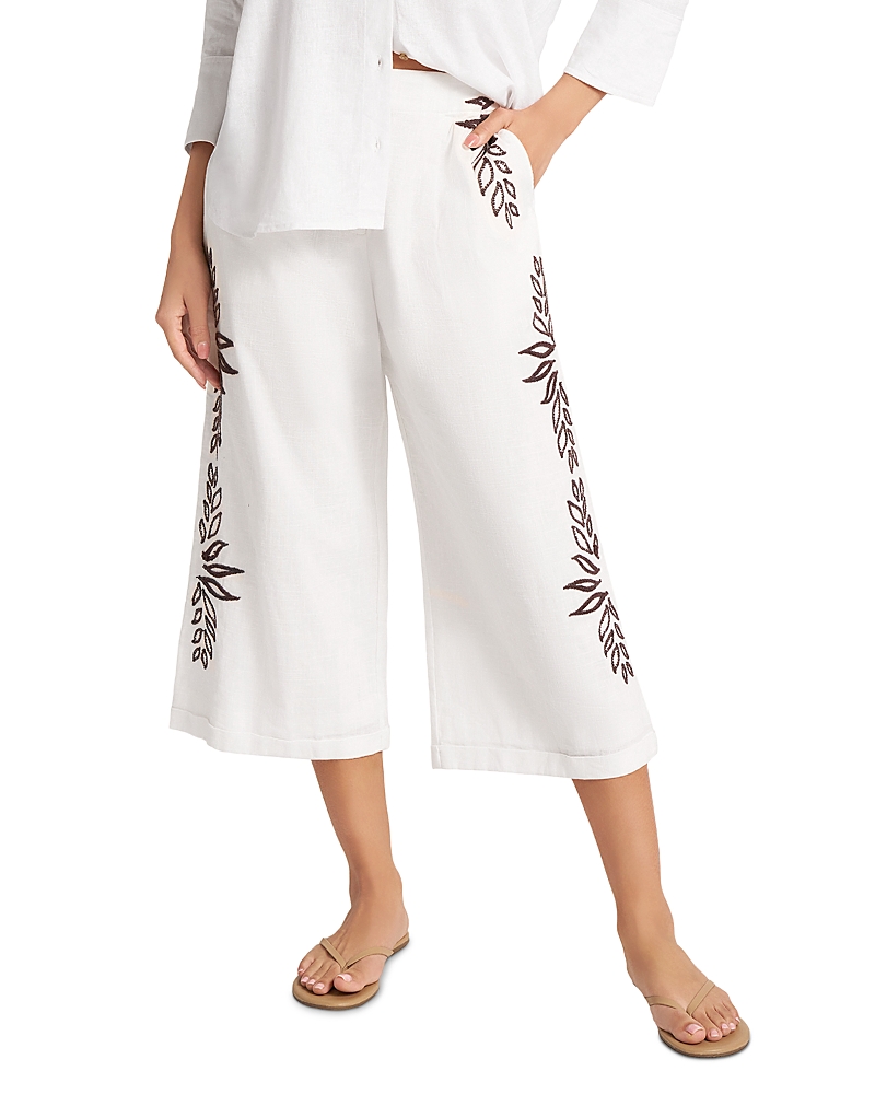 Matty M Ireni Embroidered Cropped Pants