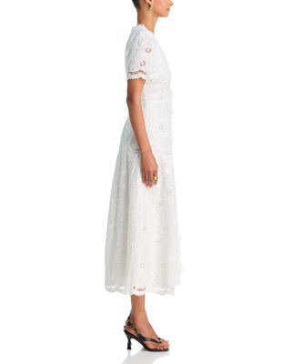 aqua embroidered lace dress Starburst Embroidered Tinted Aqua Tulle Gown with Cape Train main image 1