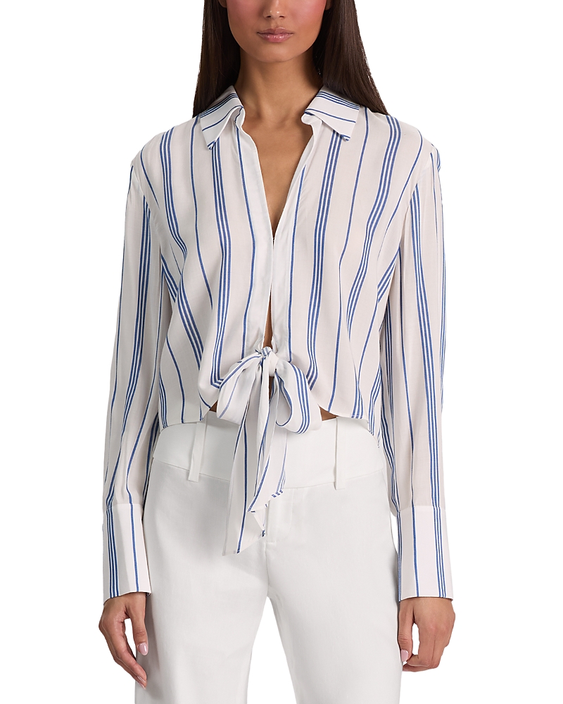 Alice and Olivia Hannon Tie Front Shirt