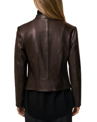 Petites Allie Leather Jacket