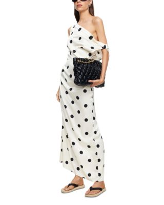 Sweetheart Polka Dot Maxi Dress