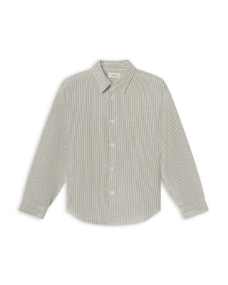 Linen Blend Striped Shirt