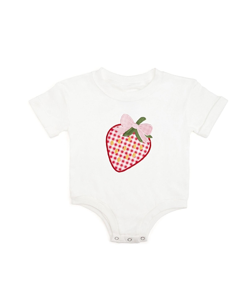 Sweet Wink Girls' Strawberry Patchwork Short Sleeve Romper - Baby