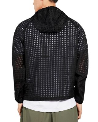 System Hooded Basketweave Jacket