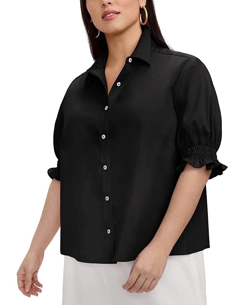Foxcroft Plus Vivienne Elbow Sleeve Shirt