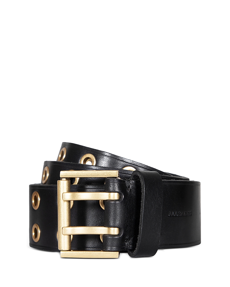 Allsaints Women's Flat Eyelets Leather Belt