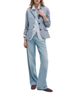 Featherweight Cam Low Rise Relaxed Straight Jeans in Moon - thumbnail 2
