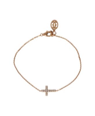  Symbols Cross 18k Rose Gold Bracelet