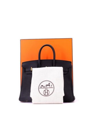Birkin 25 Handbag Black Togo with Rose Gold Hardware