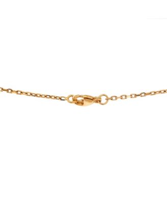 Mini Pop H Pendant Chain Necklace Metal and Enamel, 16"