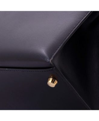 Kelly 32 Handbag Black Box Calf with Gold Hardware