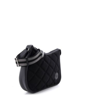 Horseback Shoulder Bag Woolycot Canvas and Leather