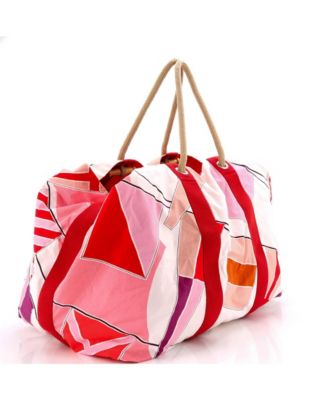 Large Drapeaux Au Vent Bag Printed Canvas