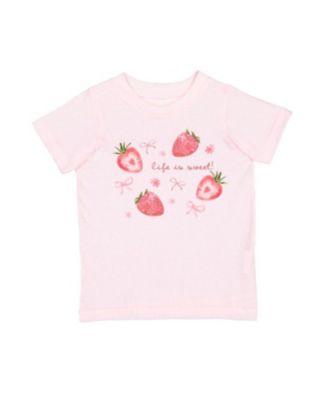 Girls' Life is Sweet Strawberry Short Sleeve T-Shirt - Baby, Little Kid