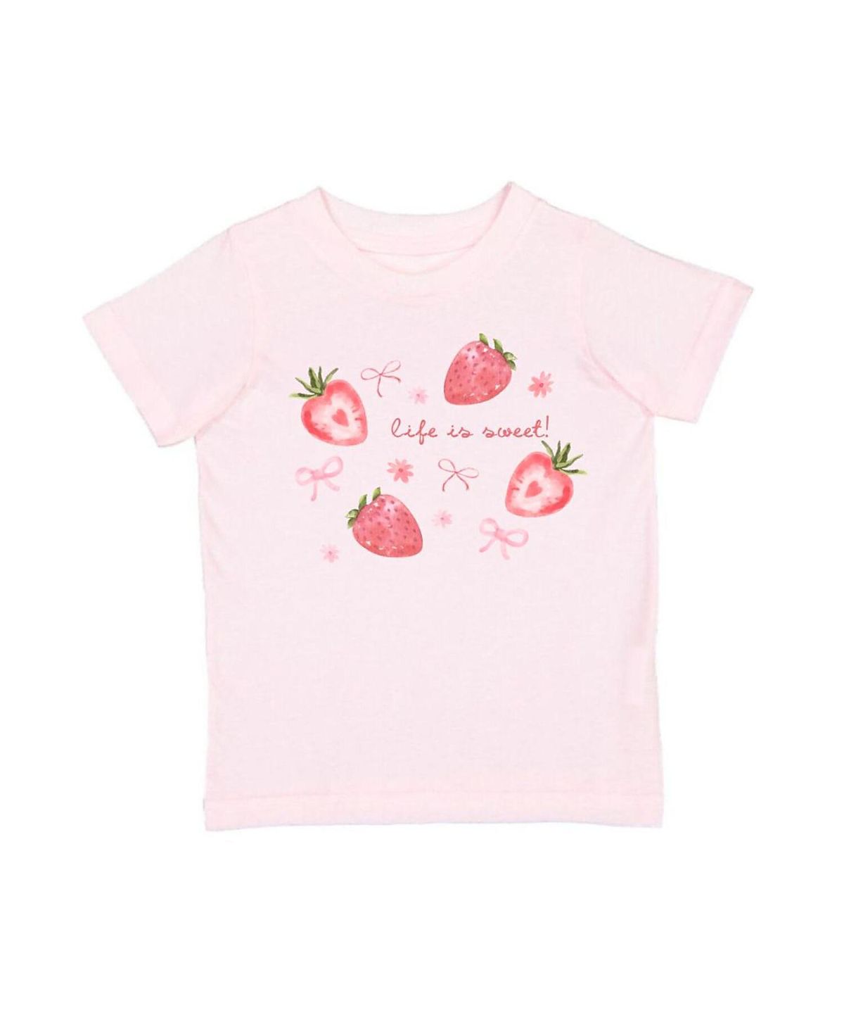 Sweet Wink Girls' Life is Sweet Strawberry Short Sleeve T-Shirt - Baby, Little Kid