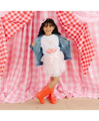 Girls' Cherry Sequin Patch Denim Jacket - Little Kid, Big Kid