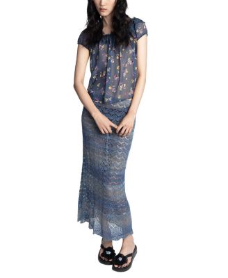  Night Blooming Chiffon Top