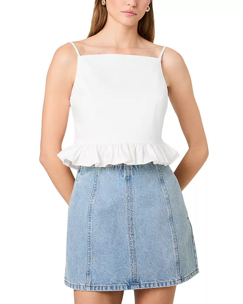 French Connection Lilah Stretch Cotton Top