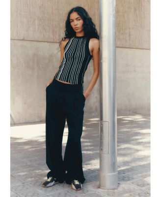 Women's TB.304 Nylon Brown Leather Sneakers