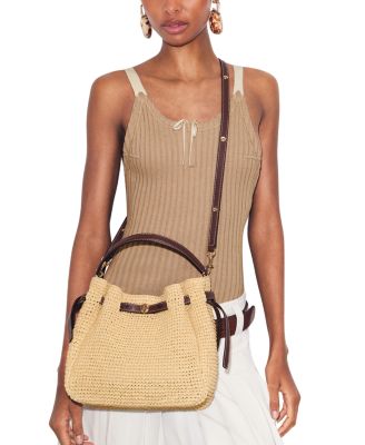 Romy Straw Bucket Bag