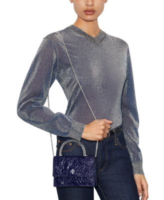 Kira Mini Leather Top Handle Chain Wallet