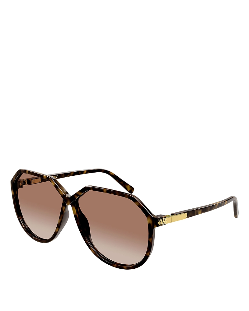 Valentino Geometric Sunglasses, 61mm