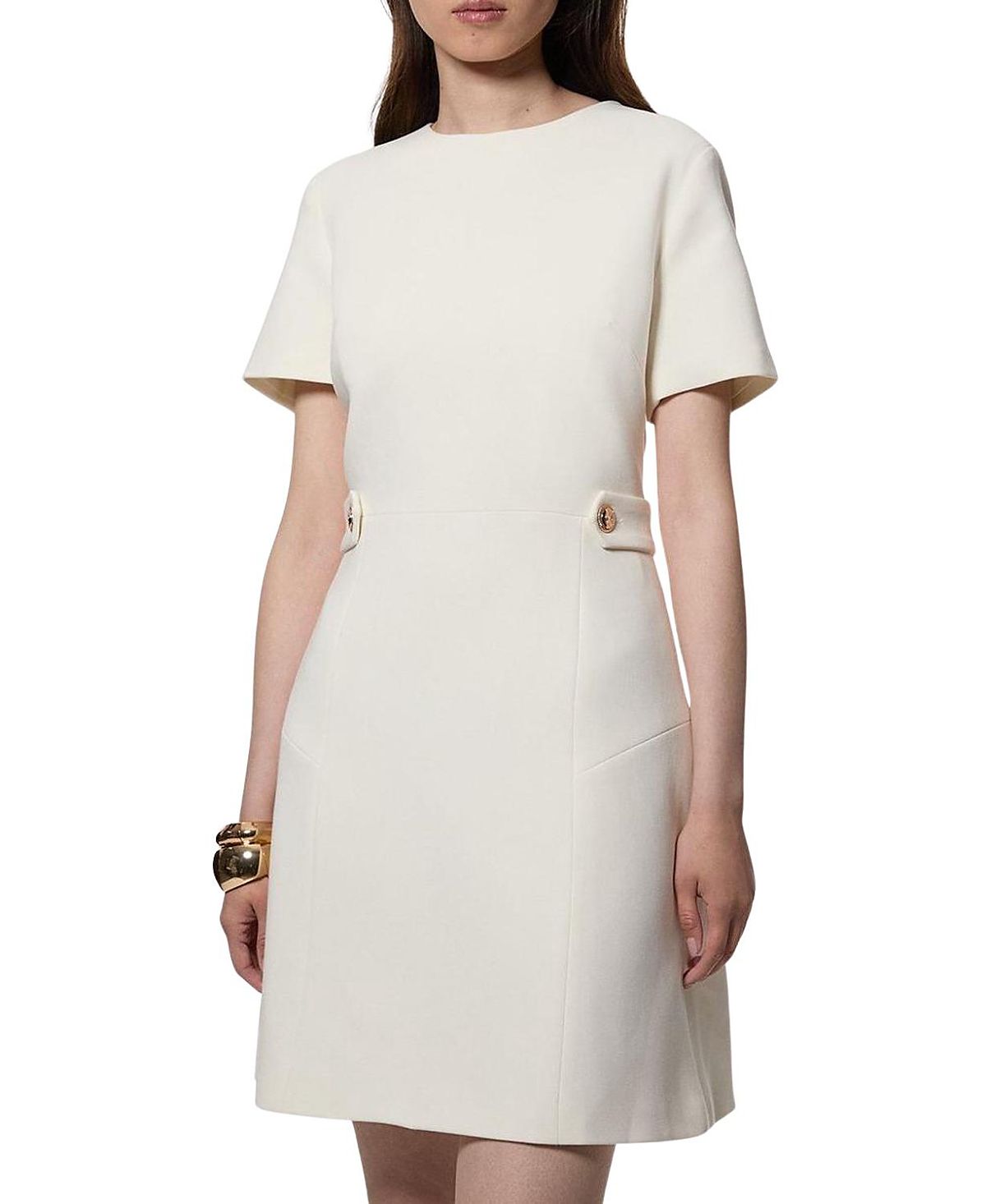 Karen Millen Tab Detail Tailored Mini Dress