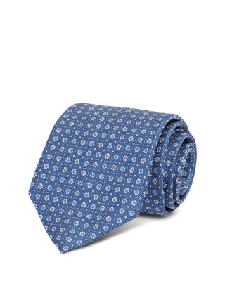 Silk Classic Geometric Floral Tie