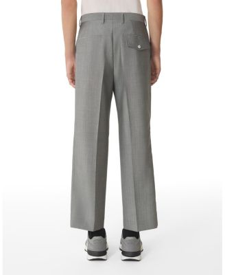 Straight-Leg Mohair Wool Pants