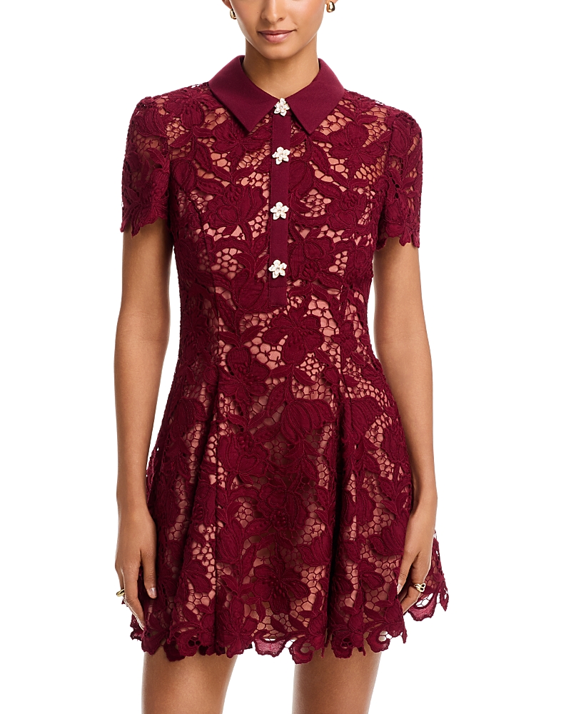 Self-Portrait Mini Lace Dress