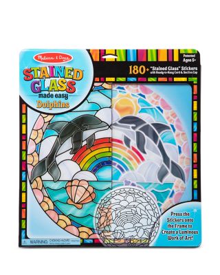 Stained Glass Dolphins - Ages 2+