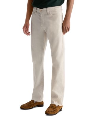 Everett Slim Straight Pants in Natural