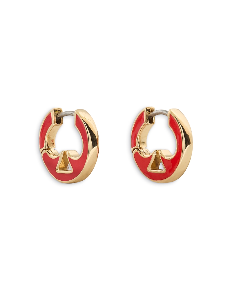 Kate Spade New York Everyday Spade Cut Out Spade Huggie Hoop Earrings · OS