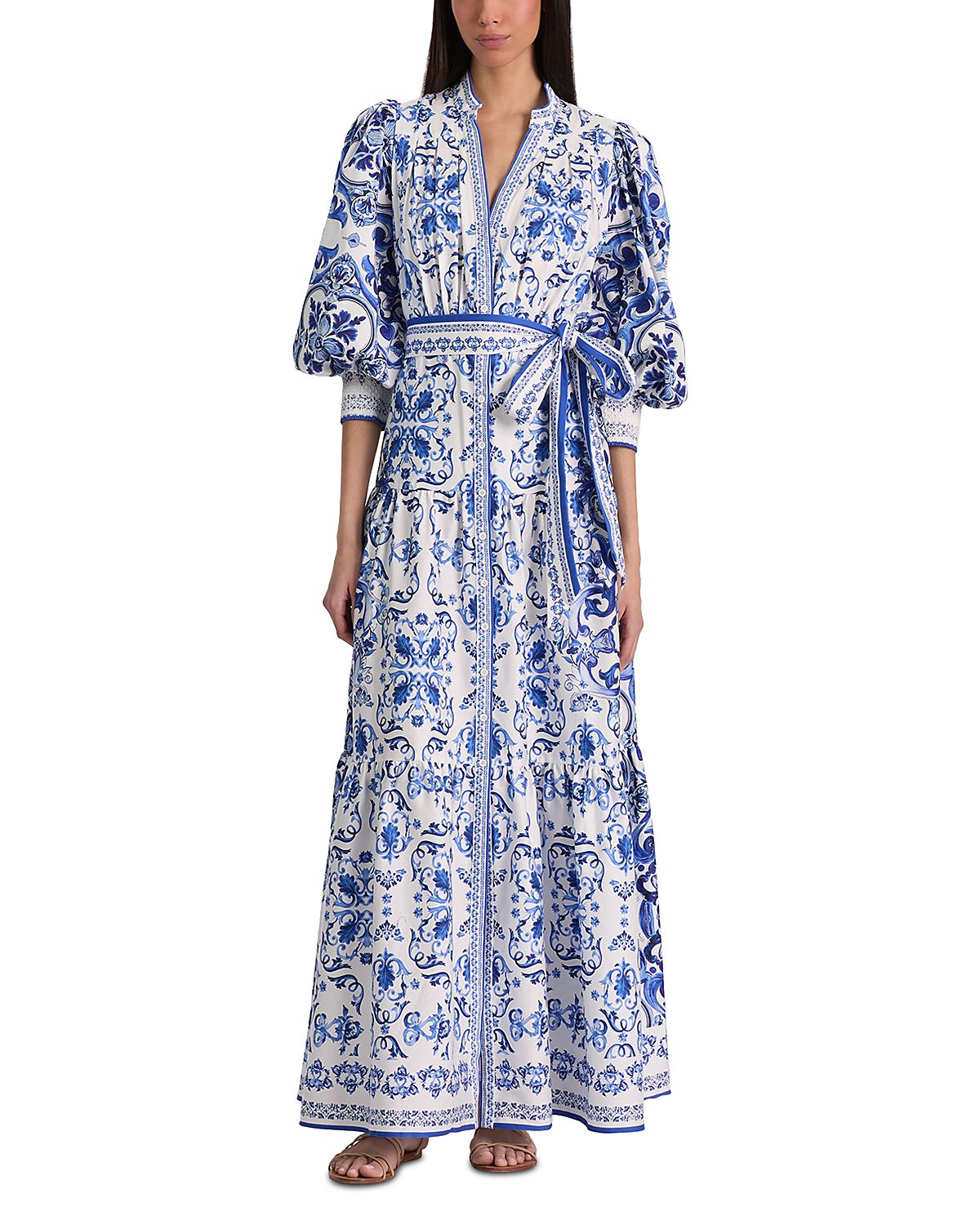 Alice and Olivia Cora Tiered Maxi Dress