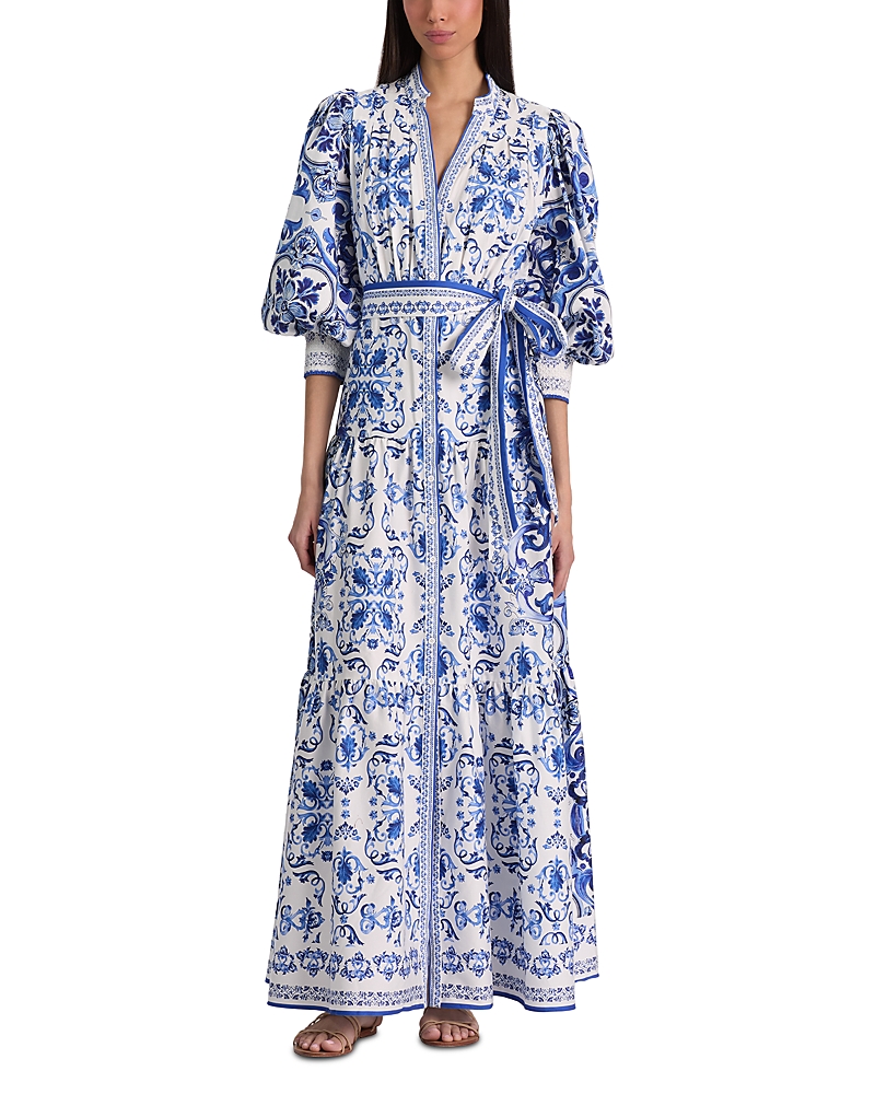 Alice and Olivia Cora Tiered Maxi Dress