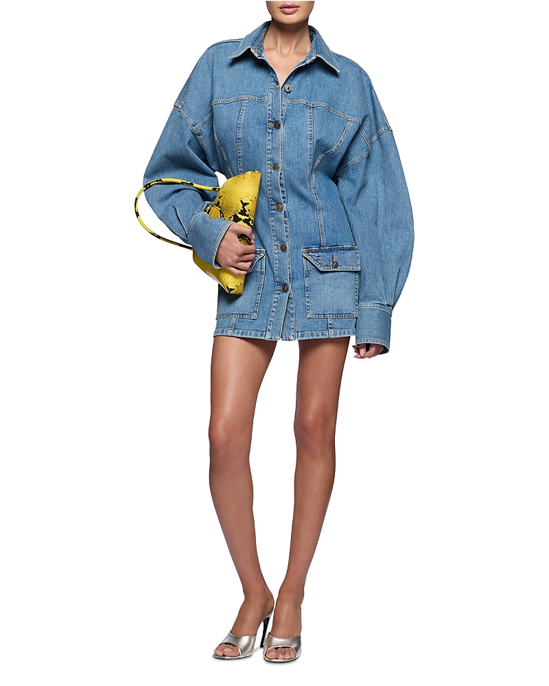The Attico Denim Mini Dress
