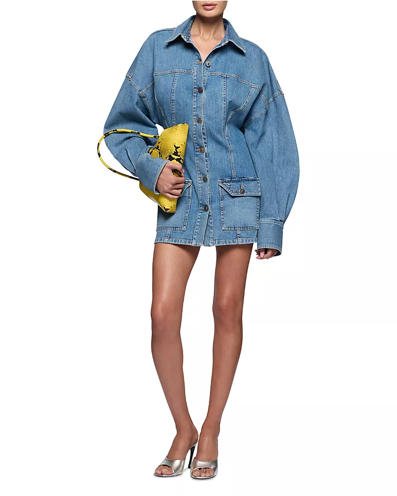 The Attico Denim Mini Dress
