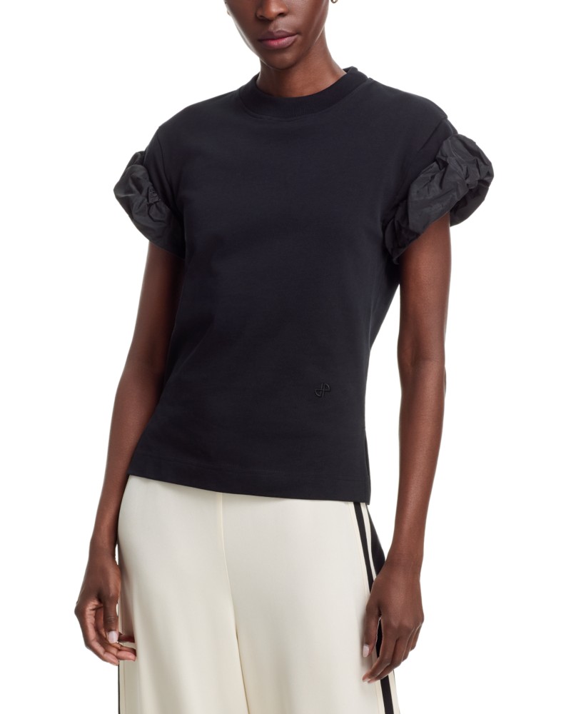 Patou Faille Sleeved Tee in Black