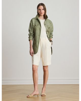 Linen Blend Twill Field Jacket - thumbnail 6