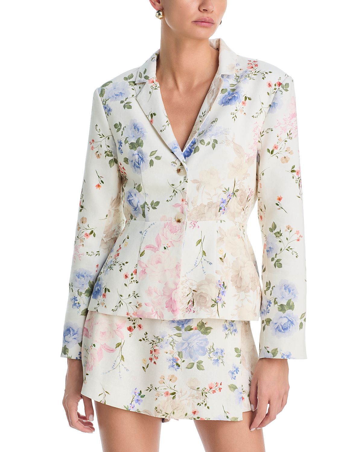 Aqua Floral Jacket - Exclusive