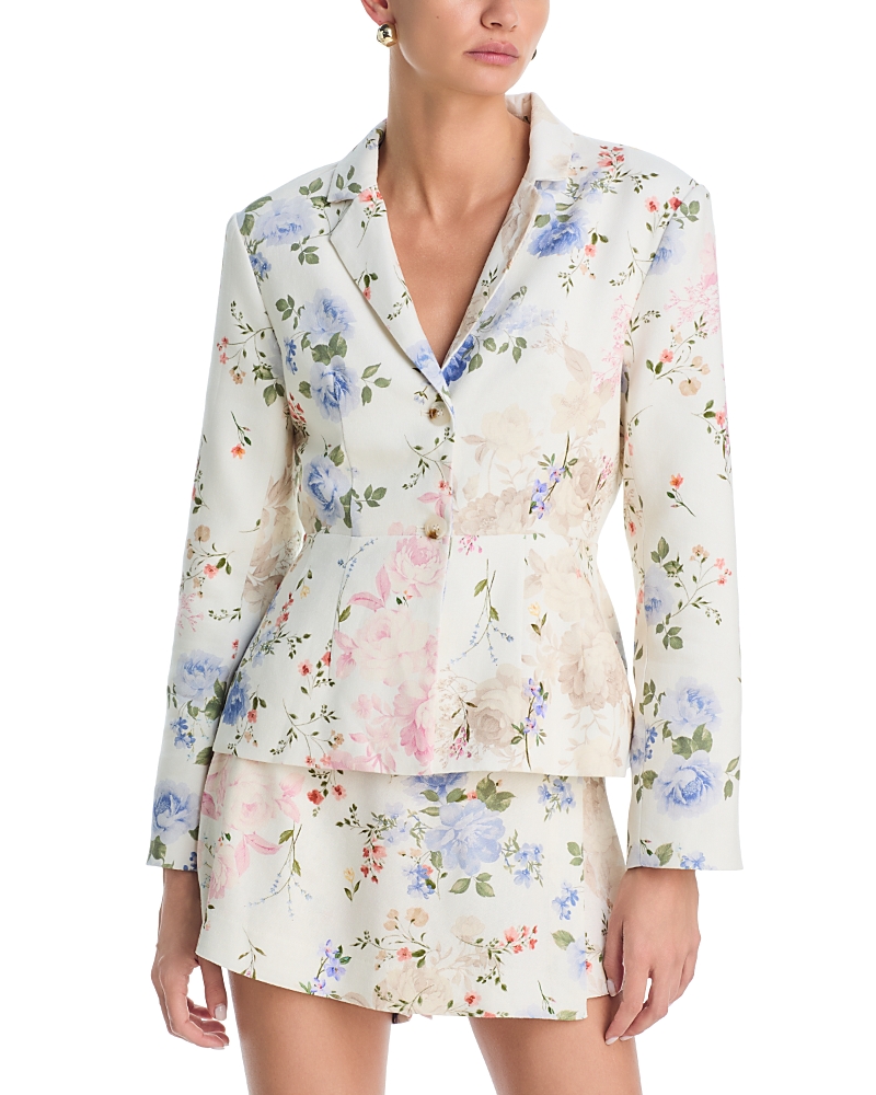 Aqua Floral Jacket - Exclusive