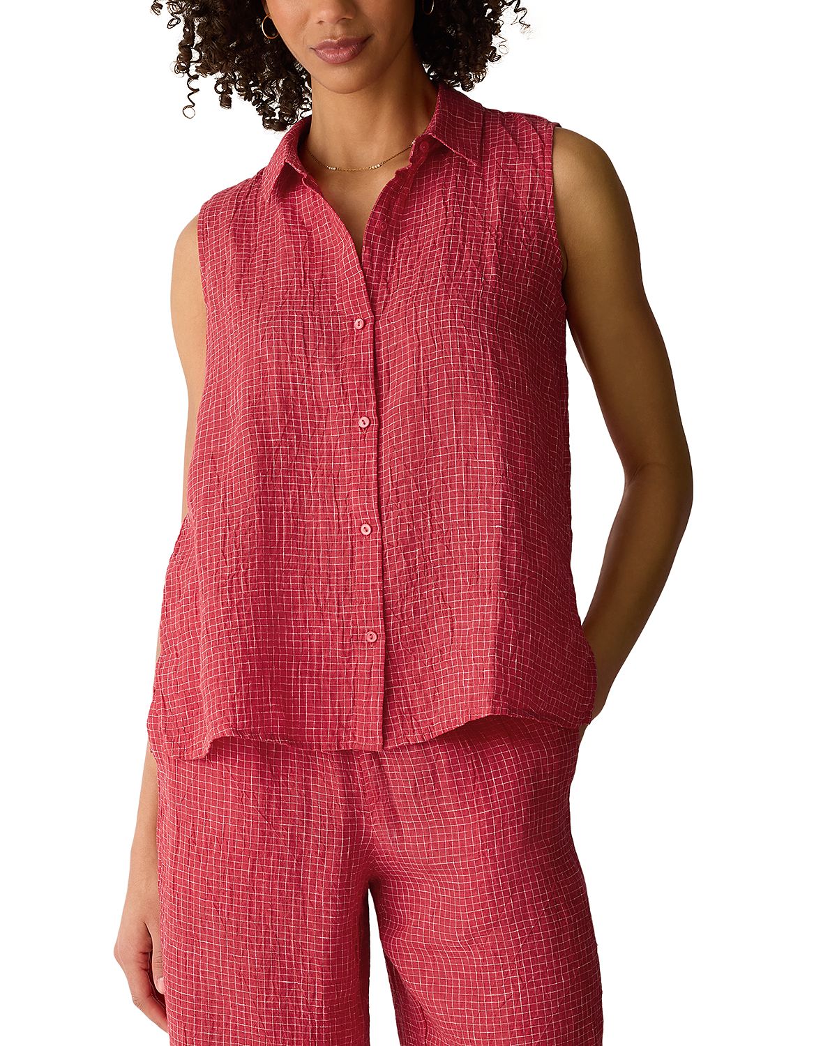 Eileen Fisher Classic Collar Linen Shirt