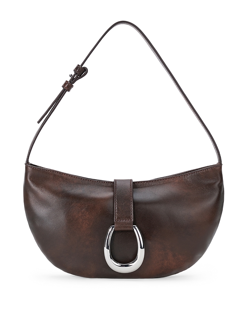 Staud Harlow Crescent Leather Shoulder Bag
