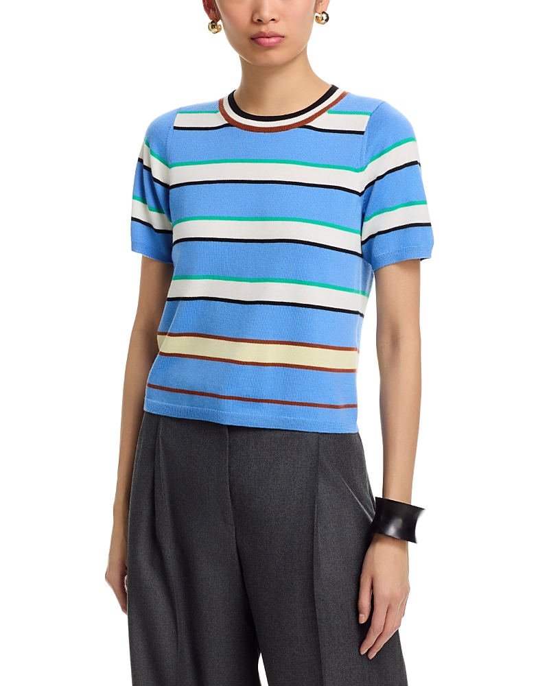 Zankov Striped Short Sleeve Sweater
