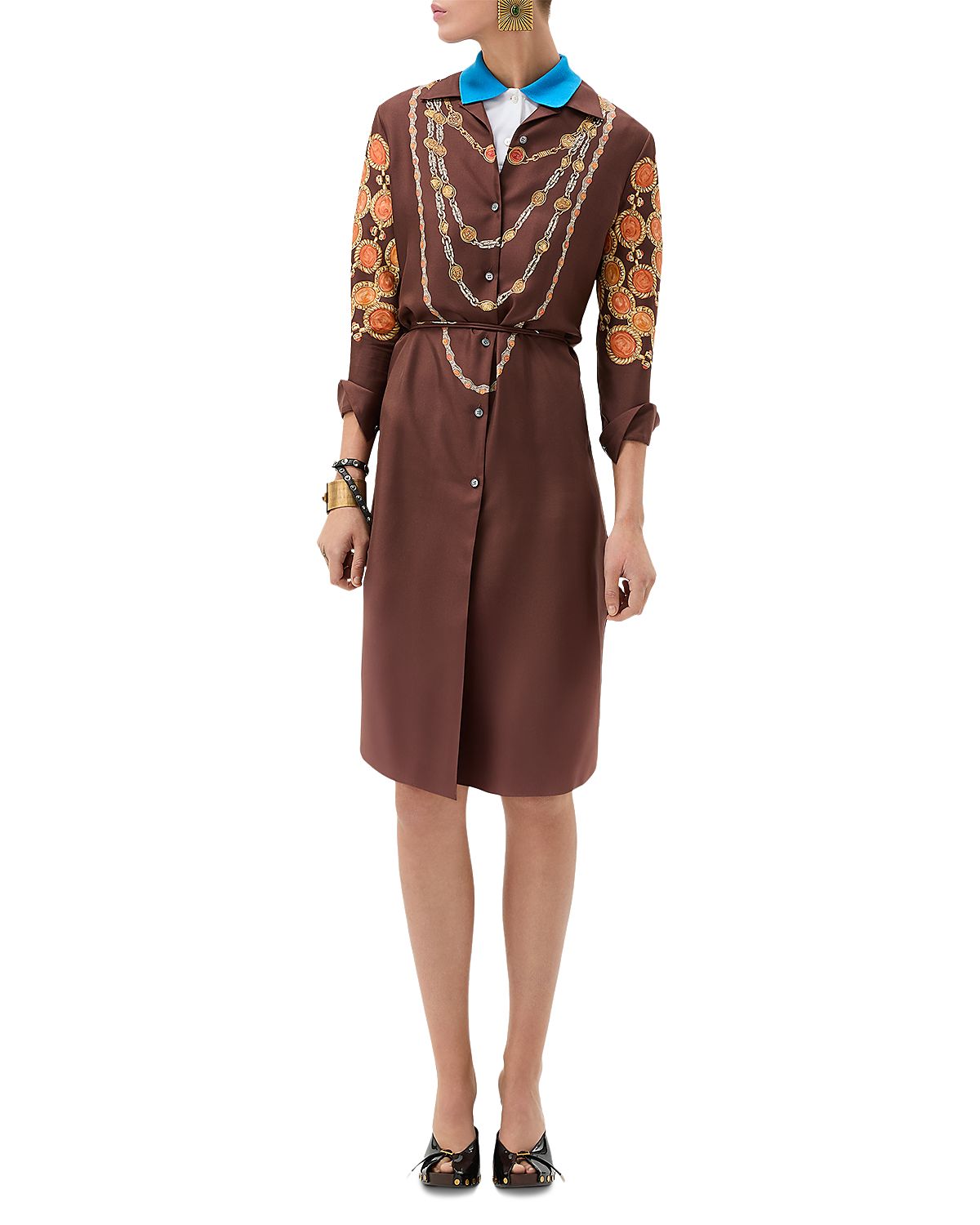 Versace Silk Twill The Lover Dress