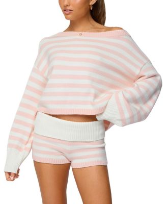 Saphi Striped Oversized Knit Sweater