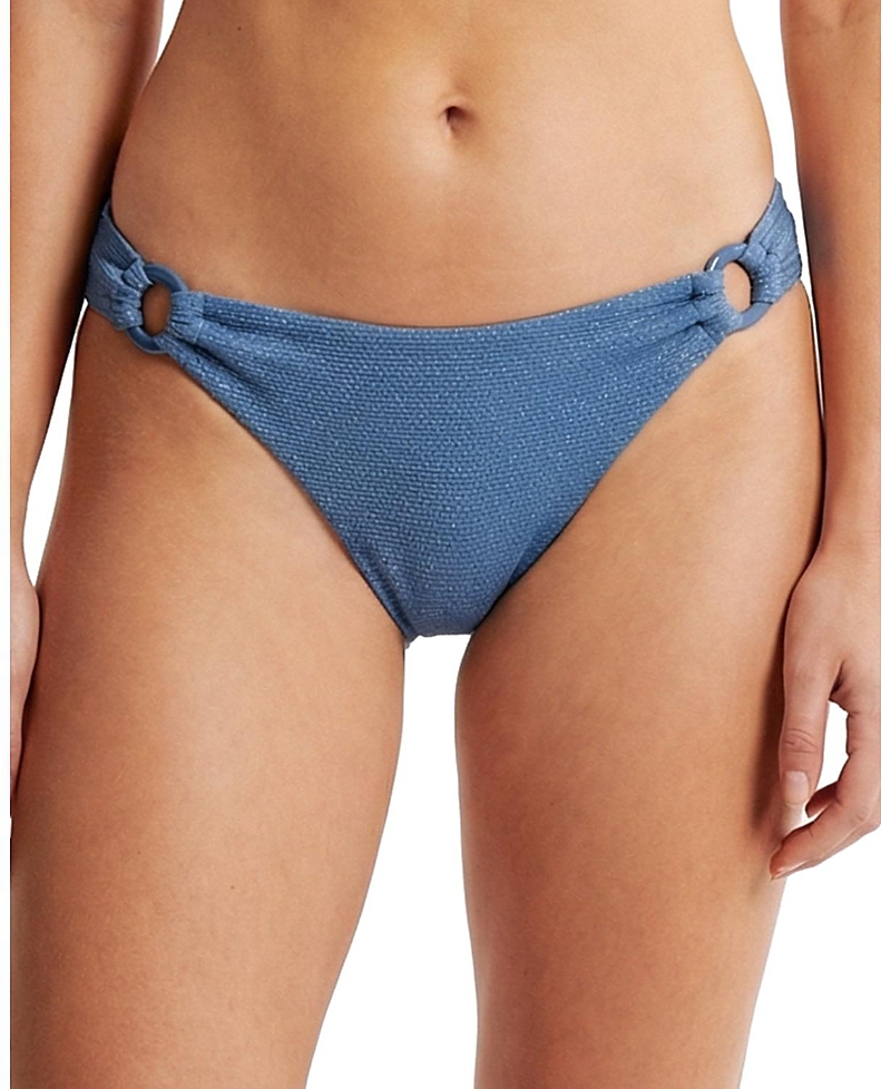 Change of Scenery Camilla Ring Trim Shimmer Lowrise Hipster Bikini Bottom